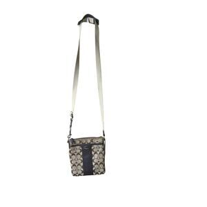 Coach Swing Pack Cross Body Brown Signature Jacquard Bag 8.5" x 7"